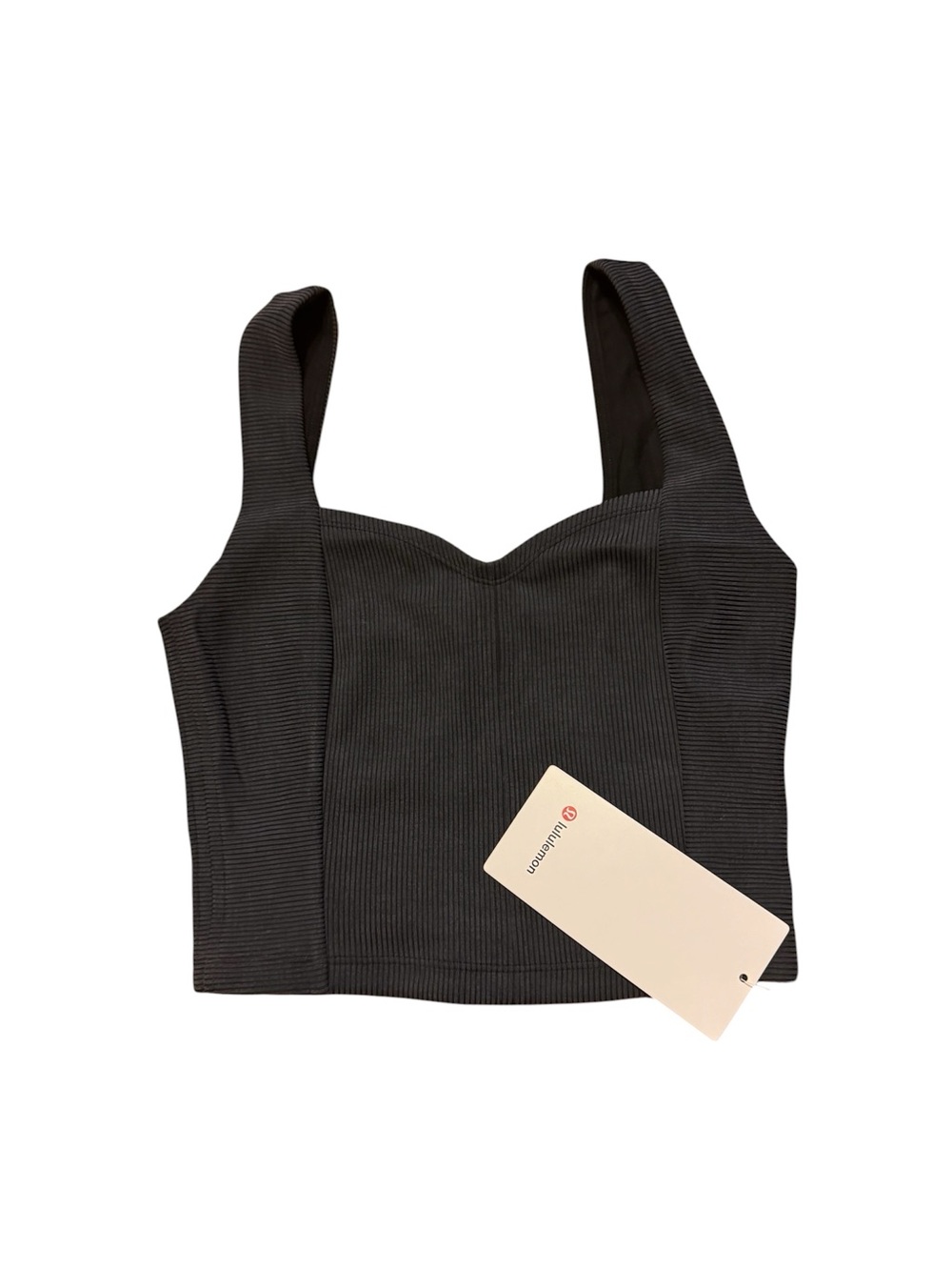 lululemon athletica dark blue Ribbed Cropped Tank size XS brand new
